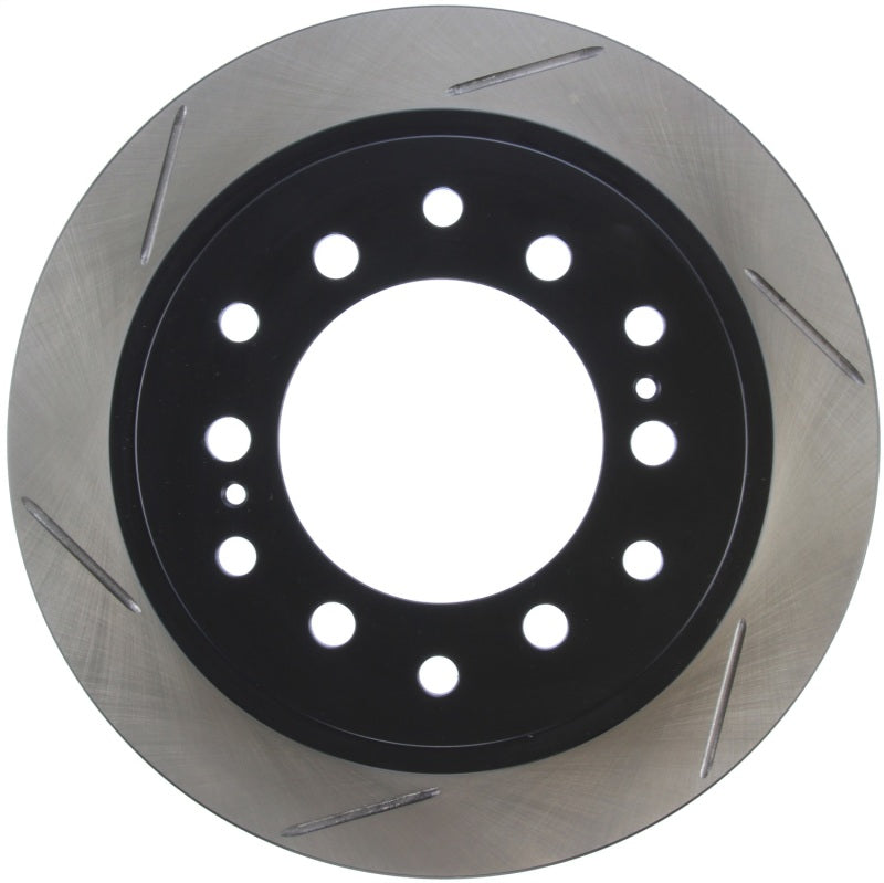 StopTech Power Slot 01-07 Toyota Sequoia/03-09 4 Runner / 03-09 Lexus GX470 Slotted Right Rr Rotor - Striker Modified