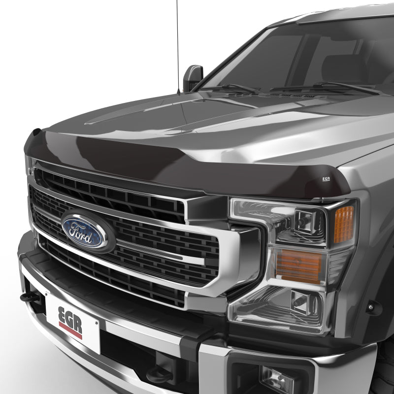 EGR 17+ Ford F-250/F-350 Superguard Hood Shield - Smoke Finish - Striker Modified