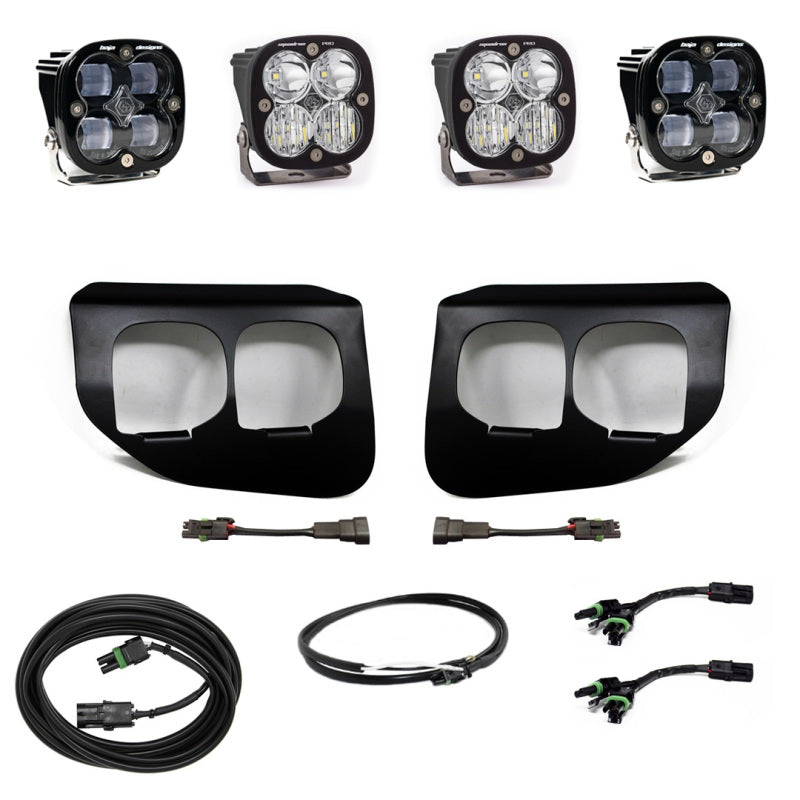 Baja Designs Ford Super Duty (20-On) Fog Lights Dual FPK SAE/Pro DC Baja Designs w/Upfitter - Striker Modified