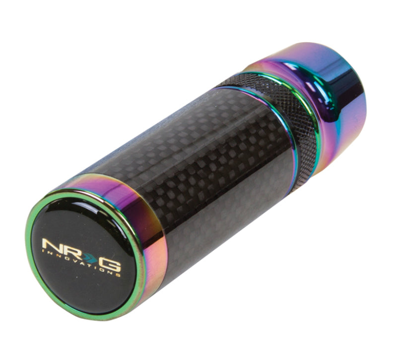 NRG Slimboy Adjustable Shift Knob (M10X1.25) Nissan / Mazda / Toyota - Carbon Fiber / Neochrome - Striker Modified