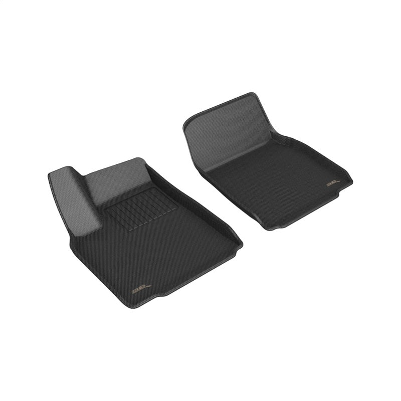 3D MAXpider 2022 Tesla Model X Kagu 1st Row Floormat - Black - Striker Modified