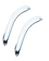 AVS 99-07 Chevy Silverado 1500 Standard Cab Outside Mount Front Window Ventvisor 2pc - Chrome - Striker Modified