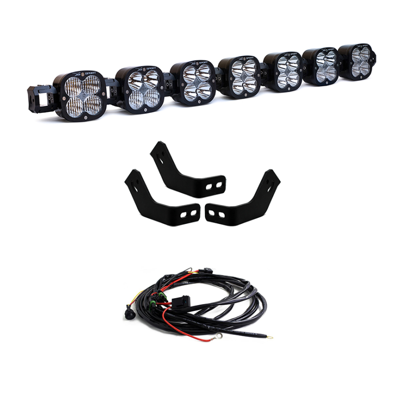 Baja Designs Prinsu Roof Rack 7 XL Linkable Light Kit (Fits Any Prinsu Rack) - Striker Modified