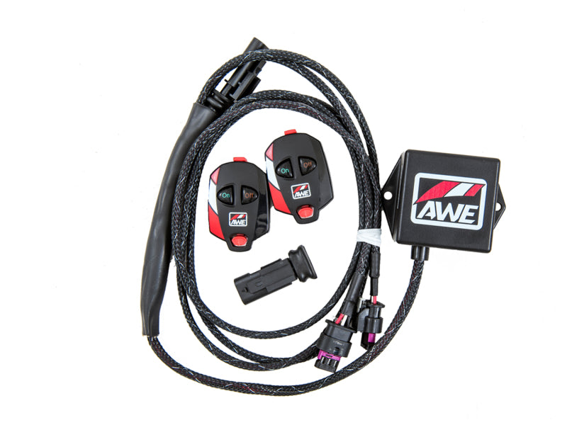 AWE Tuning Ford Focus RS SwitchPath Cat-back Exhaust - Diamond Black Tips - Striker Modified
