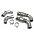 BBK 15-20 Ford Mustang GT 3in Short Mid Pipe Kit w/Cats (Use LT Header 1633/16330/1856/18560) - Striker Modified