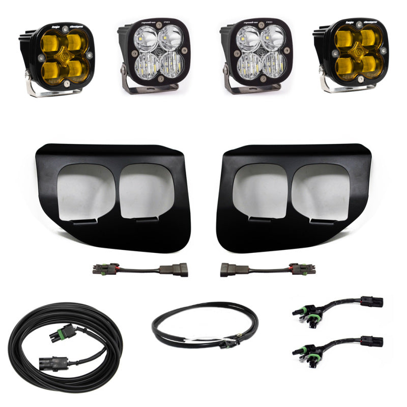 Baja Designs  Ford Super Duty (20-On) Fog Lights FPK Amber SAE/Pro DC Baja Designs w/Upfitter - Striker Modified