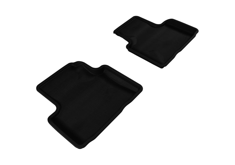 3D MAXpider 2007-2015 Infiniti Q40/G35/37 Kagu 2nd Row Floormats - Black - Striker Modified