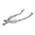 BBK 96-98 Mustang 4.6 GT High Flow X Pipe With Catalytic Converters - 2-1/2 - Striker Modified