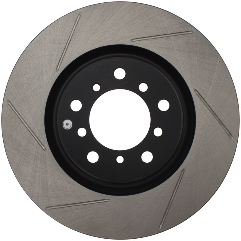 StopTech Power Slot BMW (E46) Front Right Slotted Rotor - Striker Modified