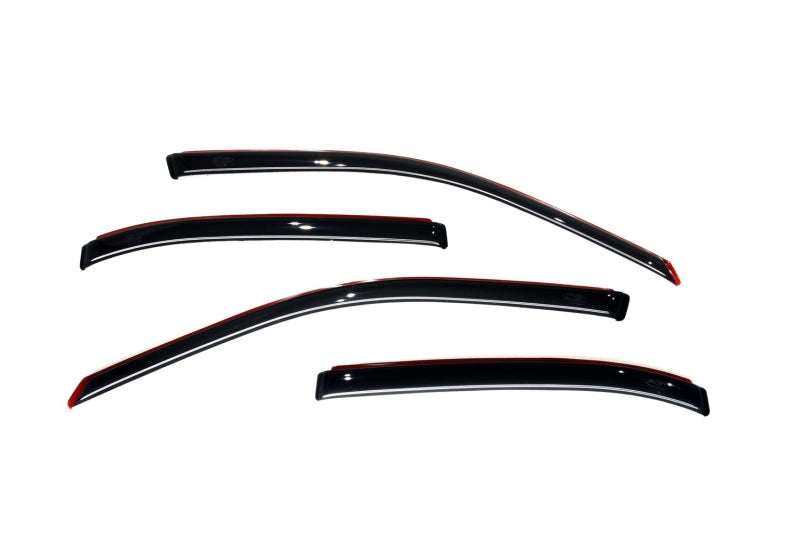 AVS 01-05 Honda Civic Ventvisor In-Channel Front & Rear Window Deflectors 4pc - Smoke - Striker Modified