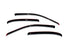 AVS 01-05 Honda Civic Ventvisor In-Channel Front & Rear Window Deflectors 4pc - Smoke - Striker Modified