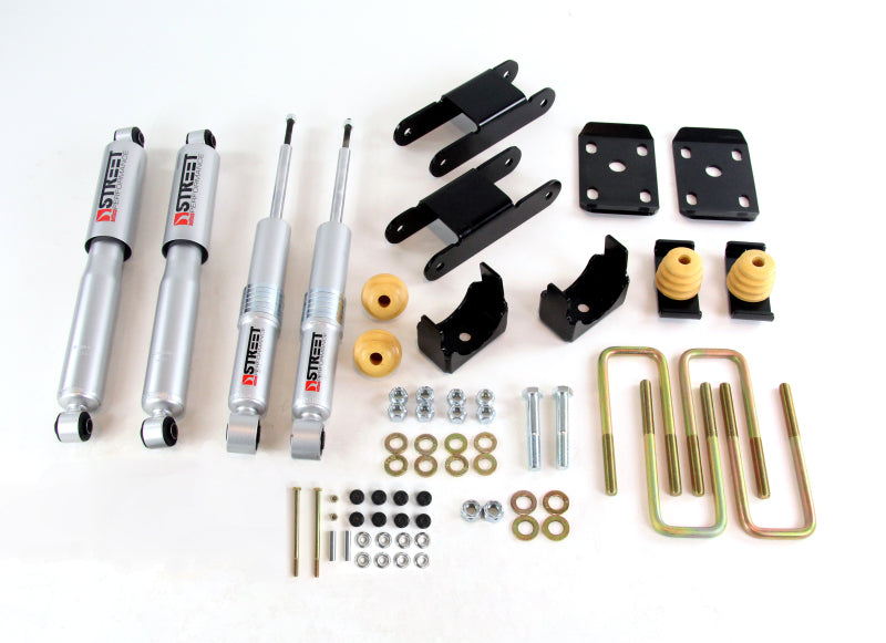 Belltech 2015 GM Colorado/Canyon Ext Cab Short Bed Lowering Kit w/ND II Shocks - 0-3in F/4in R Drop - Striker Modified