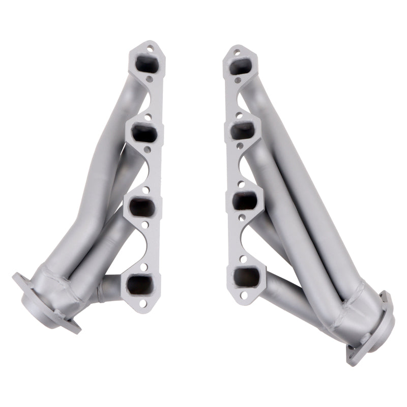 BBK 79-93 Mustang 351 Swap Shorty Unequal Length Exhaust Headers - 1-5/8 Titanium Ceramic - Striker Modified