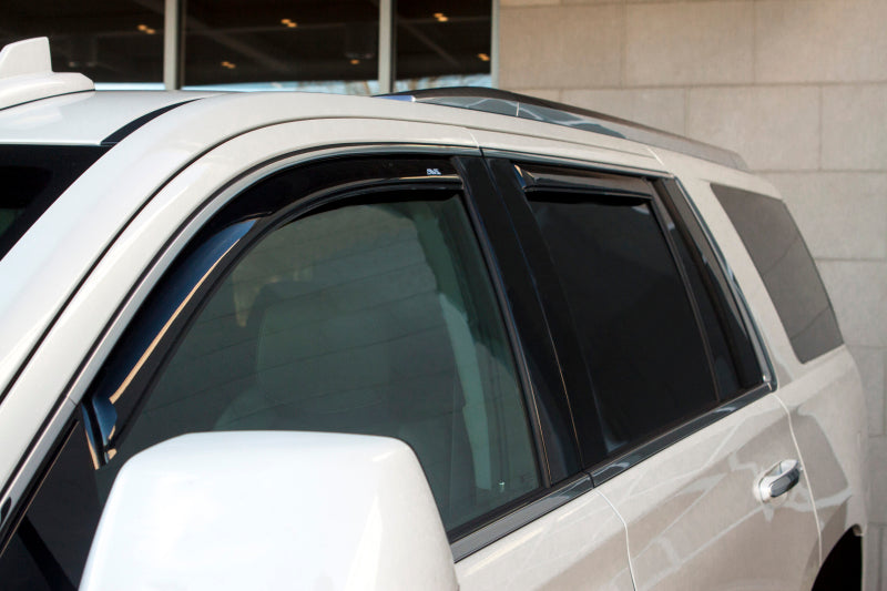 AVS 07-14 Cadillac Escalade Ventvisor In-Channel Front & Rear Window Deflectors 4pc - Smoke - Striker Modified