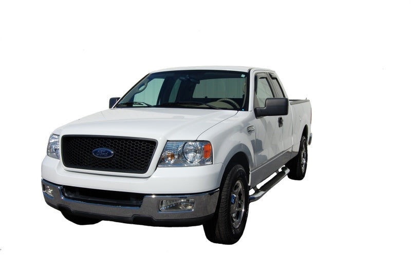 AVS 22-23 Toyota Tundra CC/CrewMax In-Channel Ventvisor Front & Rear Window Deflectors 4pc - Smoke - Striker Modified