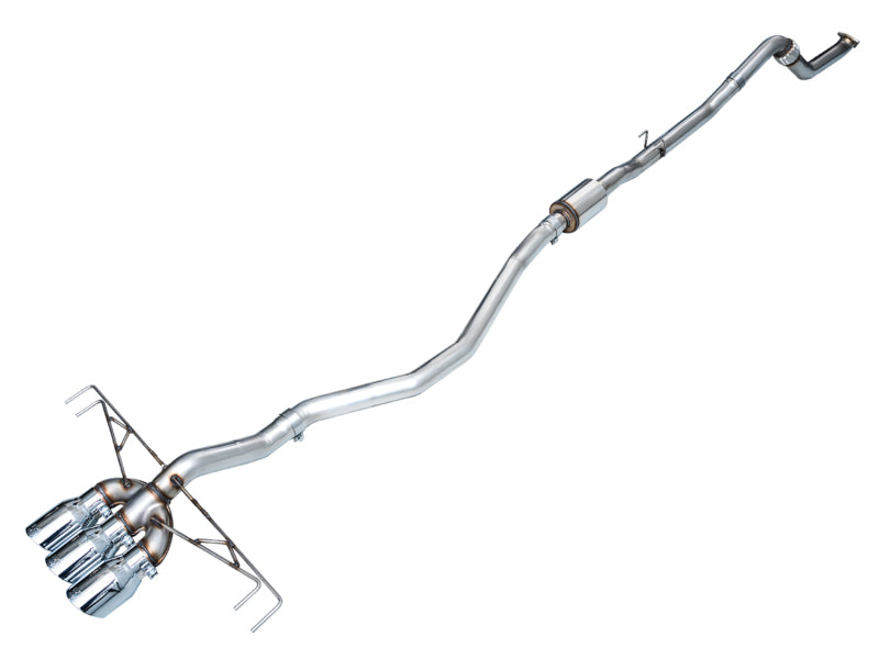AWE Tuning 2023 Honda Civic Type R FL5 Track Edition Exhaust w/ Triple Chrome Silver Tips - Striker Modified