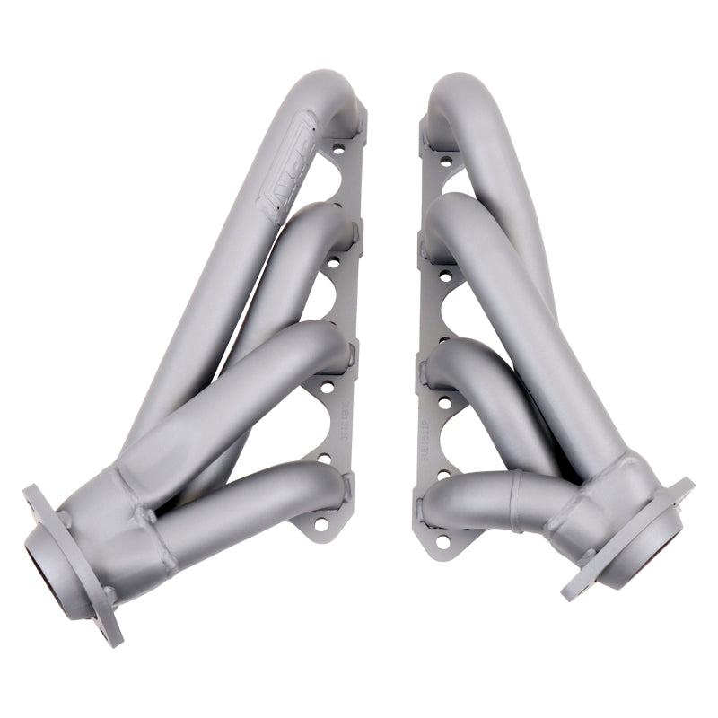 BBK 79-93 Mustang 351 Swap Shorty Unequal Length Exhaust Headers - 1-5/8 Titanium Ceramic - Striker Modified