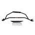 BBK 94-04 Mustang V6 GT Tubular Strut Tower Brace - Black Powdercoat Finish - Striker Modified