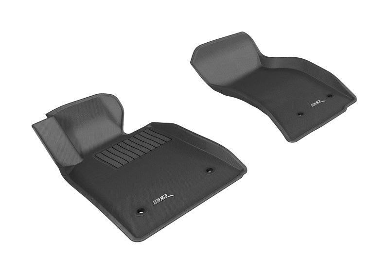 3D MAXpider 2013-2019 Cadillac ATS/ATS-V Kagu 1st Row Floormat - Black - Striker Modified