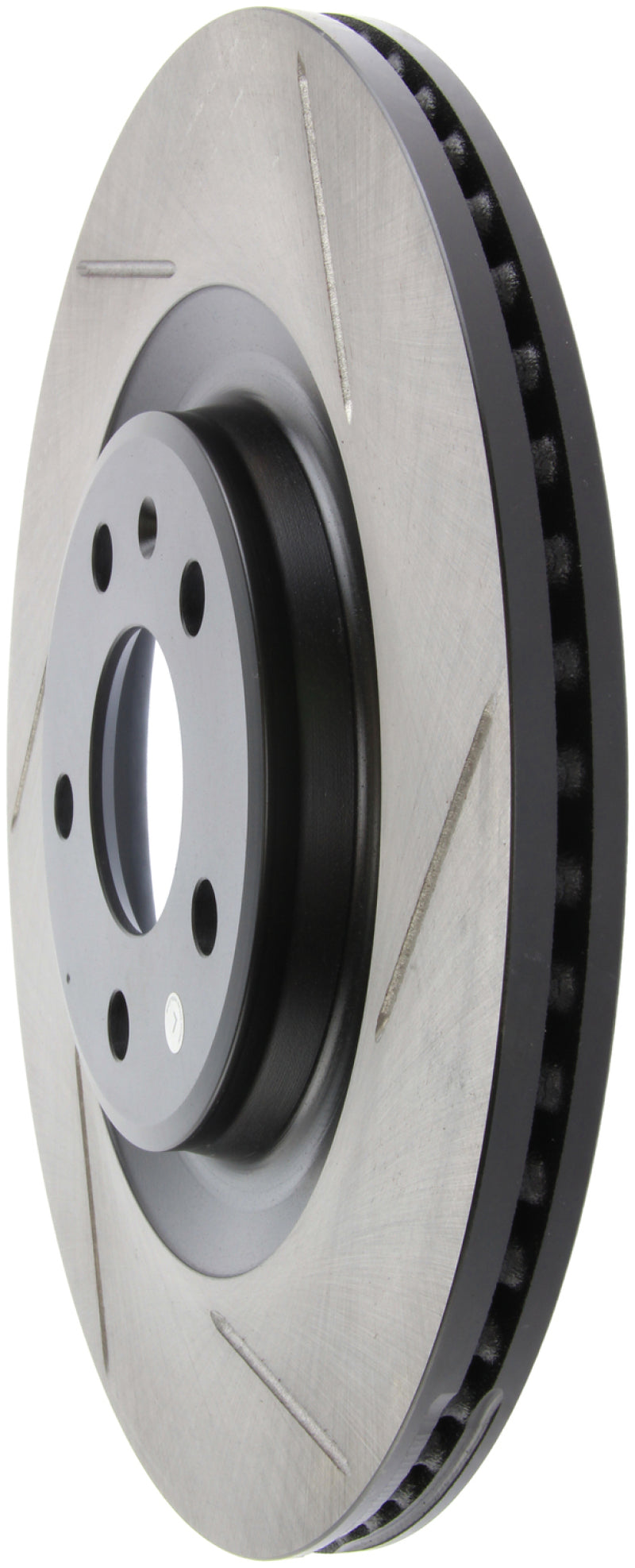 StopTech Power Slot 12-13 Audi A6 Quattro/11-12 A7 Quattro / 10-13 S4 Rear Left Slotted Rotor - Striker Modified