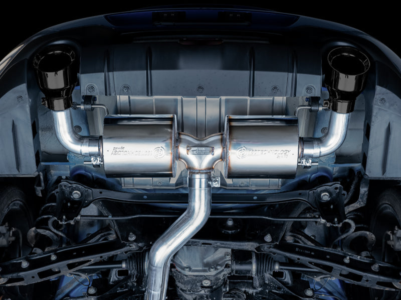 AWE Subaru BRZ/ Toyota GR86/ Toyota 86 Touring Edition Cat-Back Exhaust- Diamond Black Tips - Striker Modified