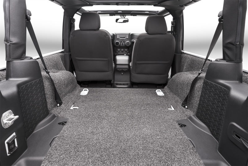 BedRug 07-10 Jeep JK 2Dr Rear 5pc Cargo Kit (Incl Tailgate & Tub Liner) - Striker Modified