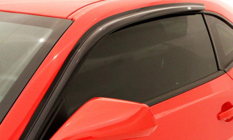 AVS 10-18 Chevy Camaro Ventvisor Outside Mount Window Deflectors 2pc - Smoke - Striker Modified