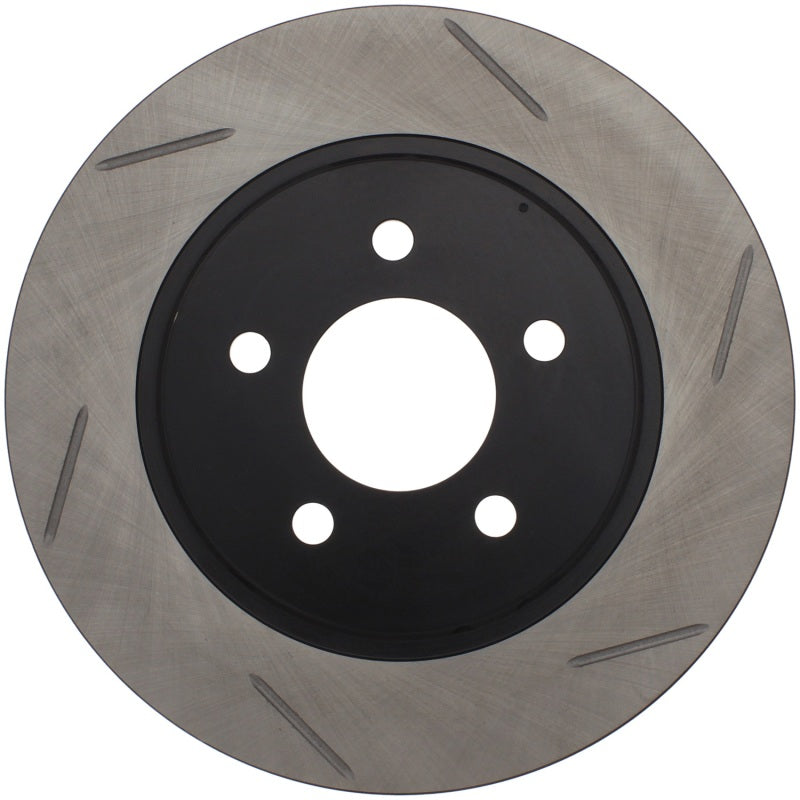 StopTech Power Slot 05-10 Mustang V6/4.0L / GT V8-4.6L Rear Left Slotted Rotor - Striker Modified