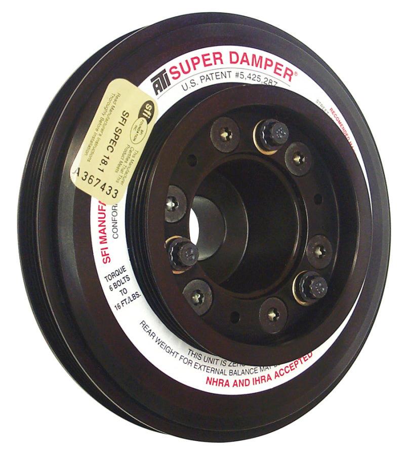ATI Damper - 7.45in - Alum - (3) 4 Grv - Nissan RB26 R32 - 1000 HP - 2 Ring - 1Pc - Striker Modified