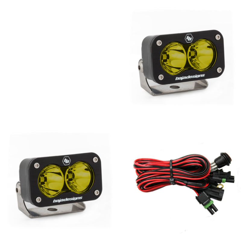 Baja Designs S2 Sport Spot Pattern LED Work Light - Amber - Striker Modified