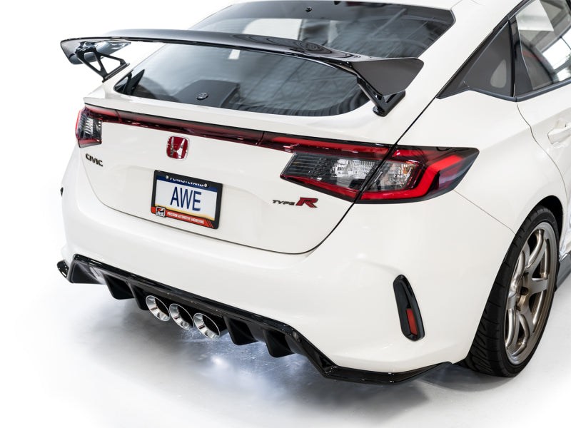 AWE Tuning 2023 Honda Civic Type R FL5 Track Edition Exhaust w/ Triple Chrome Silver Tips - Striker Modified