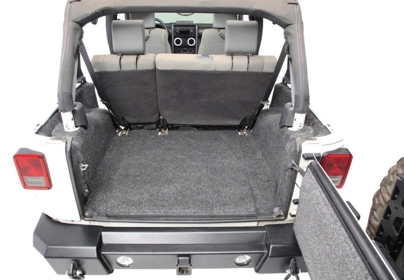 BedRug 07-10 Jeep JK 2Dr Rear 5pc Cargo Kit (Incl Tailgate & Tub Liner) - Striker Modified