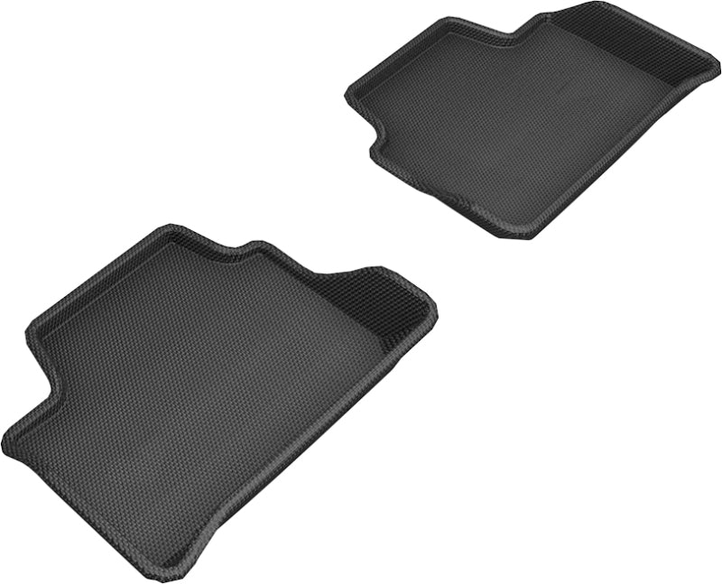 3D MAXpider 2019-2020 BMW 3 Series (G20) Kagu 2nd Row Floormats - Black - Striker Modified