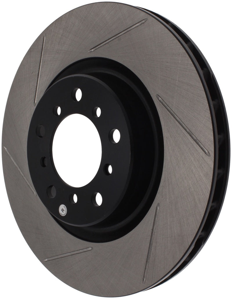 StopTech Power Slot BMW (E46) Front Right Slotted Rotor - Striker Modified