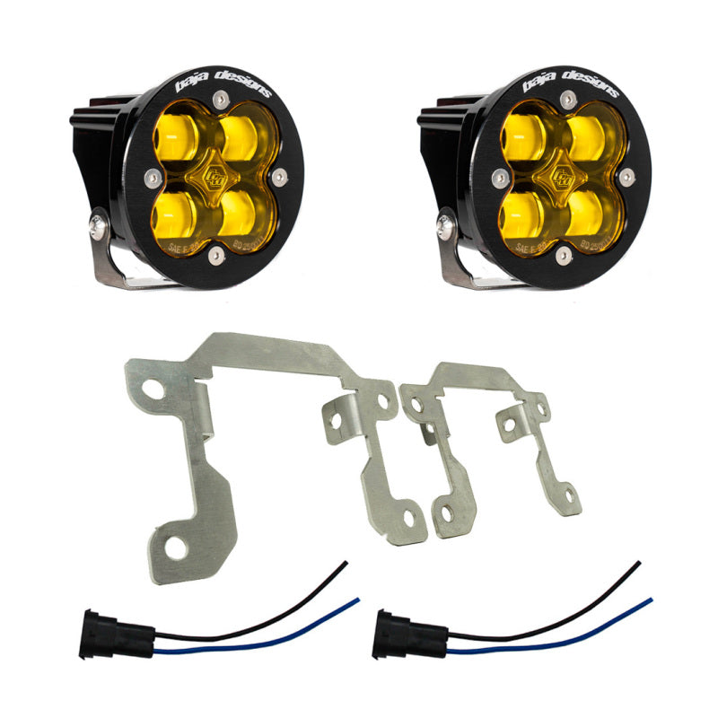 Baja Designs 2019+ Ram 2500/3500 Big Horn Fog Pocket Kit - Amber - Striker Modified