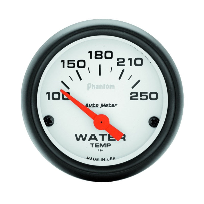 Autometer Phantom 52mm 100-250 Deg F Electronic Water Temp Gauge - Striker Modified