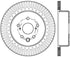 StopTech 13-14 Lexus GS300/350/400/430 Slotted Sport Rear Left Brake Rotor - Striker Modified