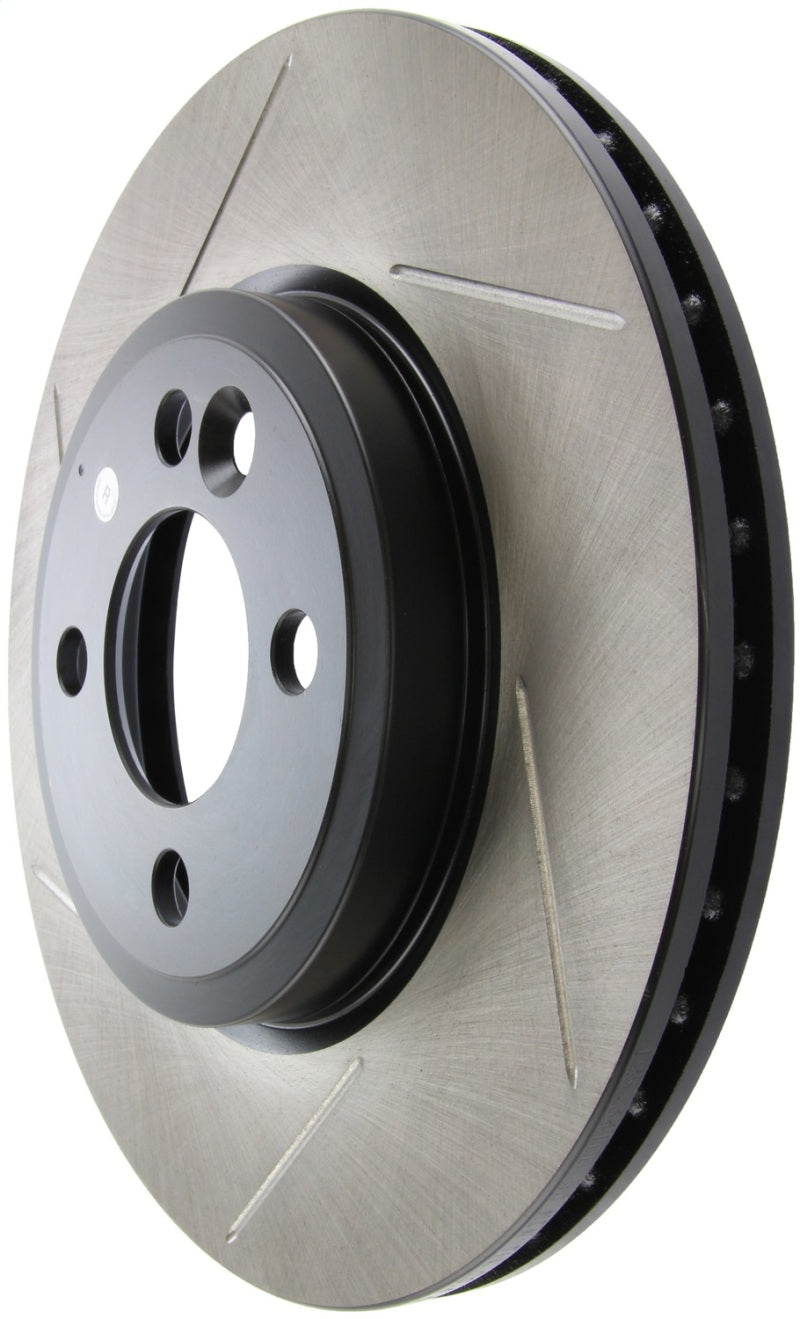StopTech Power Slot 07-09 Base Cooper Front Right Rotor - Striker Modified