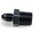 Snow Performance 3/8in NPT to 4AN Straight Water Fitting (Black) - Striker Modified