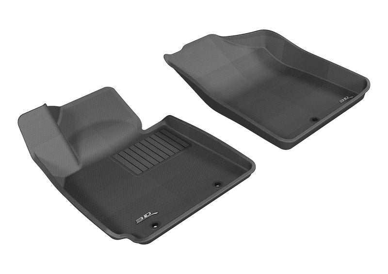 3D MAXpider 2012-2017 Hyundai Veloster Kagu 1st Row Floormat - Black - Striker Modified