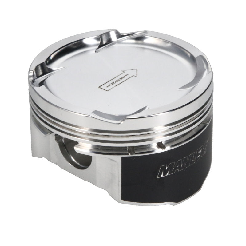 Manley 08+ Mitsubishi Evo X (4B11T) 86.5mm +.5mm Oversize Bore 9.0:1 Dish Piston Set with Rings - Striker Modified