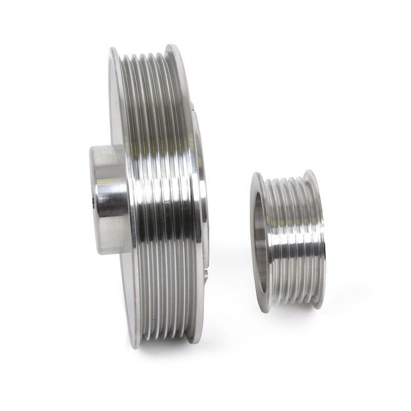 BBK 96-01 Mustang 4.6 GT Cobra Underdrive Pulley Kit - Lightweight CNC Billet Aluminum (3pc) - Striker Modified