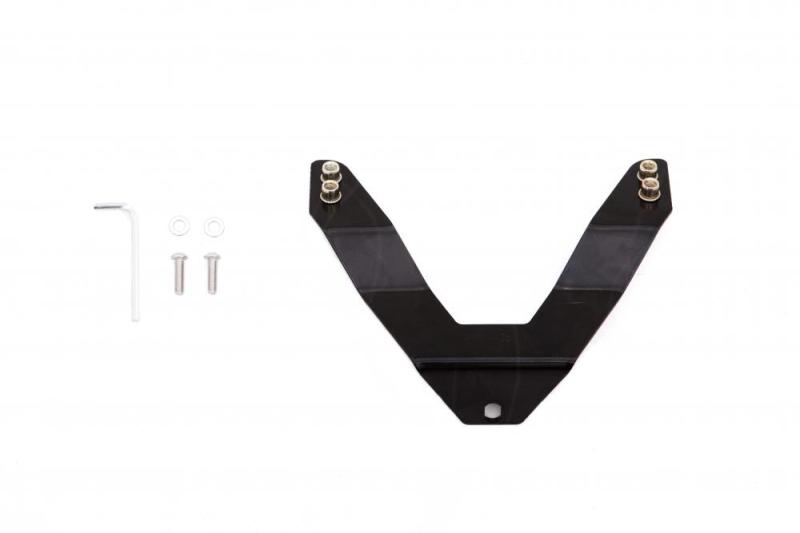 Lund Universal License Plate Relocation Kit For Bull Bars - Black - Striker Modified