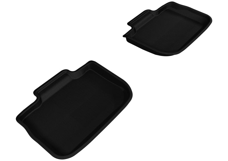 3D MAXpider 2011-2020 Dodge/Chrysler Charger/300/300C Kagu 2nd Row Floormats - Black - Striker Modified