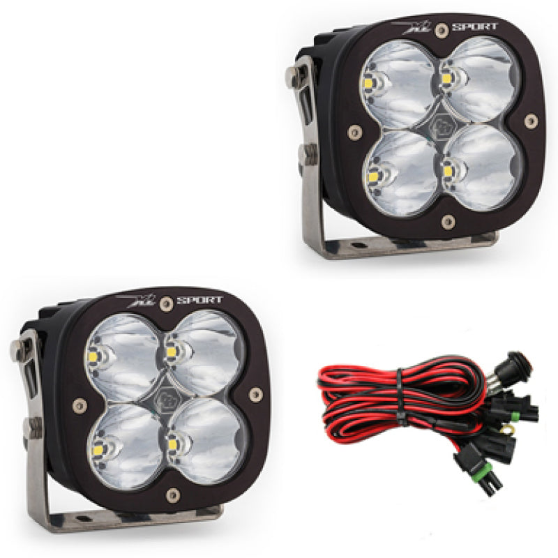 Baja Designs XL Sport Series High Speed Spot Pattern Pair LED Light Pods - Striker Modified