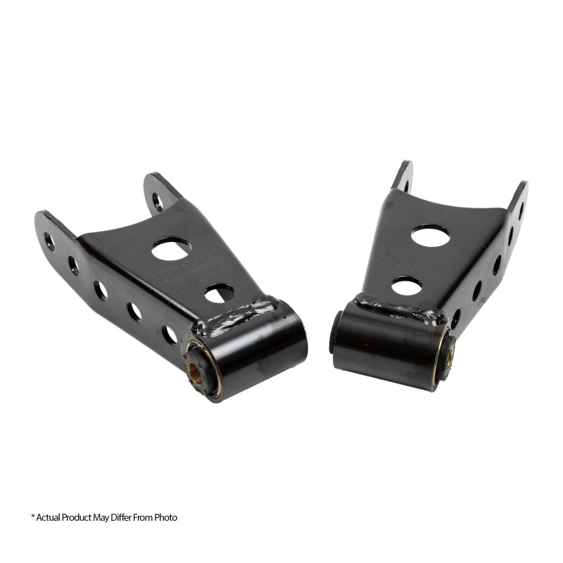 Belltech SHACKLE KIT 15-16 Ford F150 (All Cabs Short Bed Only) 4WD 1in / 2in Rear Drop - Striker Modified