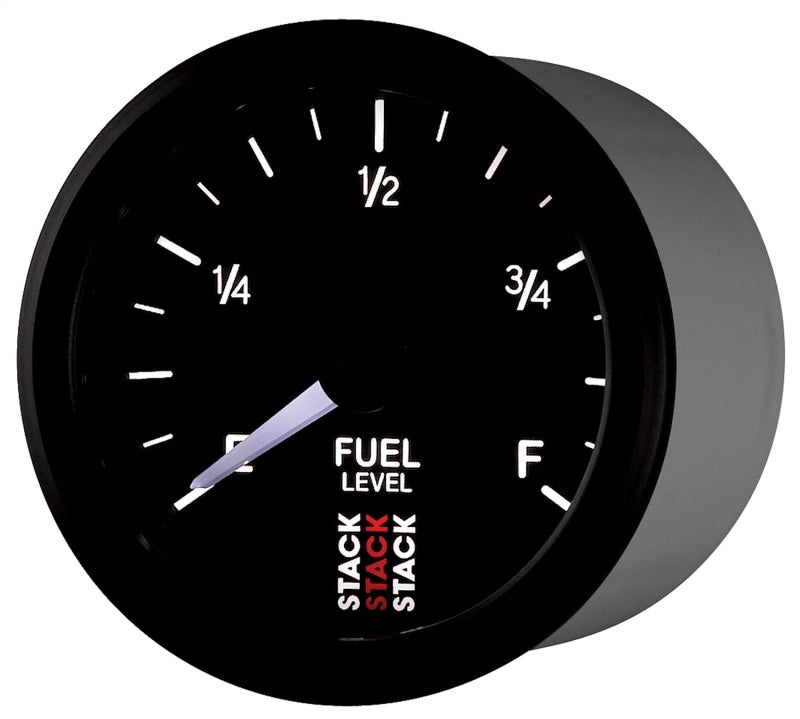 Autometer Stack Instruments 52mm 0-280 Ohm Programmable Pro Stepper Motor Fuel Level Gauge - Black - Striker Modified