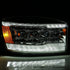 AlphaRex 06-08 Dodge Ram 1500HD NOVA LED Proj Headlights Plank Style Blk w/Seq Signal/DRL/Amber LED - Striker Modified