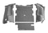 BedRug 97-06 Jeep TJ Rear 4pc BedTred Cargo Kit (Incl Tailgate) - Striker Modified