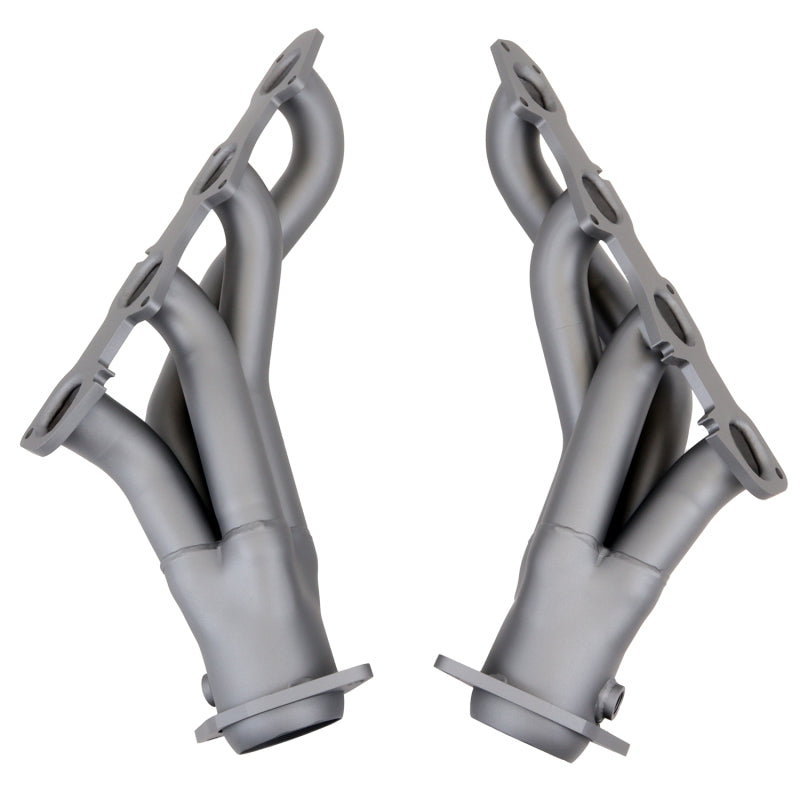BBK 11-20 Dodge Challenger Hemi 6.4L Shorty Tuned Length Exhaust Headers - 1-7/8in Titanium Ceramic - Striker Modified